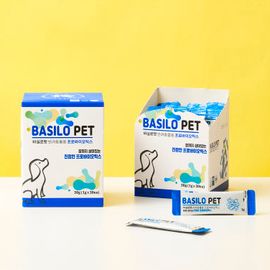 BASILOPET USDA-Approved Pet Probiotics with COAGULIN 1Box(30EA) – Live Cultures for Gut Health & Immunity Boost, Unscented Formula _ Made in KOREA